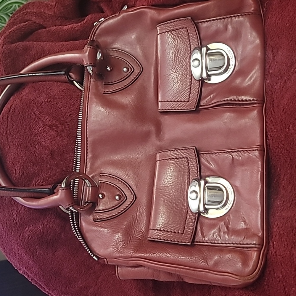 Marc Jacobs Deep Red Leather Satchel